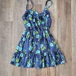 Hollister Navy Floral Mini Dress